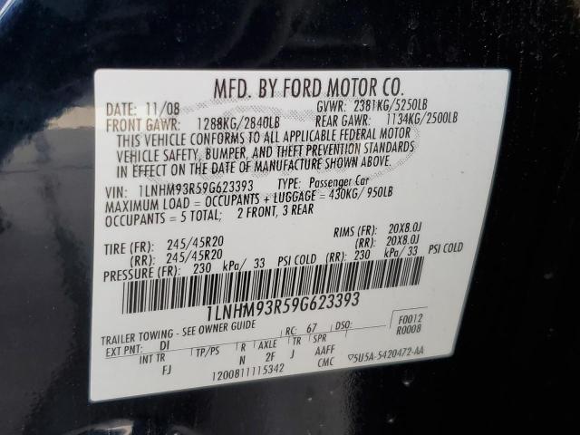 Photo 10 from auction – 2009 LINCOLN MKS with VIN 1LNHM93R59G623393