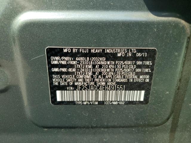 Photo 10 from auction – 2014 SUBARU FORESTER 2 with VIN JF2SJAGC4EH491551
