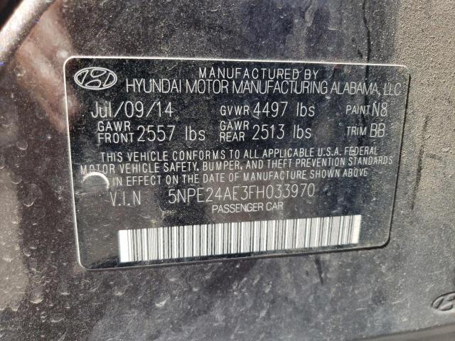 Photo 10 from auction – 2015 HYUNDAI SONATA SE with VIN 5NPE24AF3FH033970