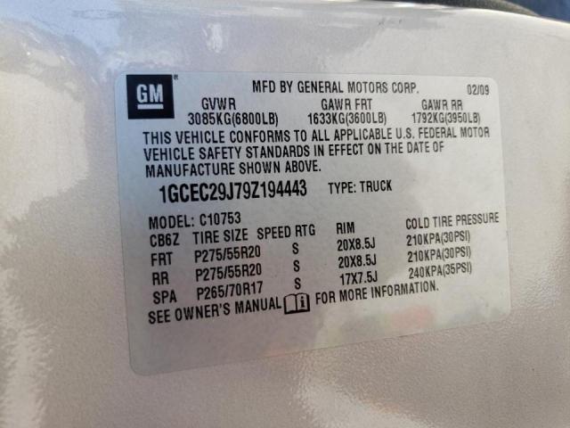 Photo 10 from auction – 2009 CHEVROLET SILVERADO with VIN 1GCEC29J79Z194443