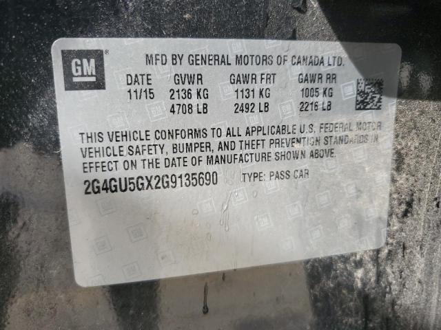 Photo 10 from auction – 2016 BUICK REGAL GS with VIN 2G4GU5GX2G9135690