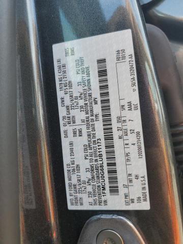Photo 10 from auction – 2020 FORD ESCAPE SE with VIN 1FMCU0G68LUB11173