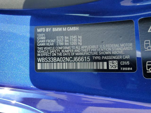 صورة رقم 10 من المزاد - 2022 BMW M4 COMPETI مع VIN WBS33BA02NCJ66615