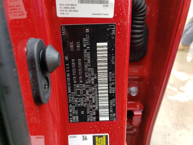 Photo 10 from auction – 2022 TOYOTA COROLLA CR with VIN 7MUDAAAG6NV004810