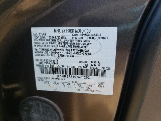 Photo 10 from auction – 2005 LINCOLN LS with VIN 1LNHM87A15Y671203