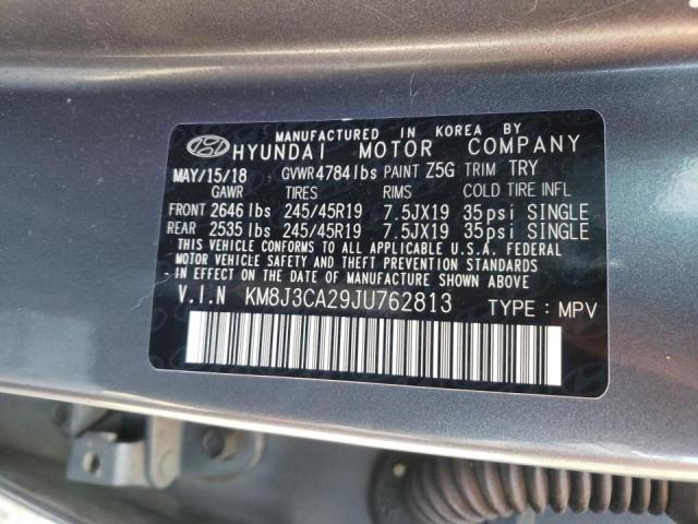 Photo 10 from auction – 2018 HYUNDAI TUCSON VAL with VIN KM8J3CA29JU762813