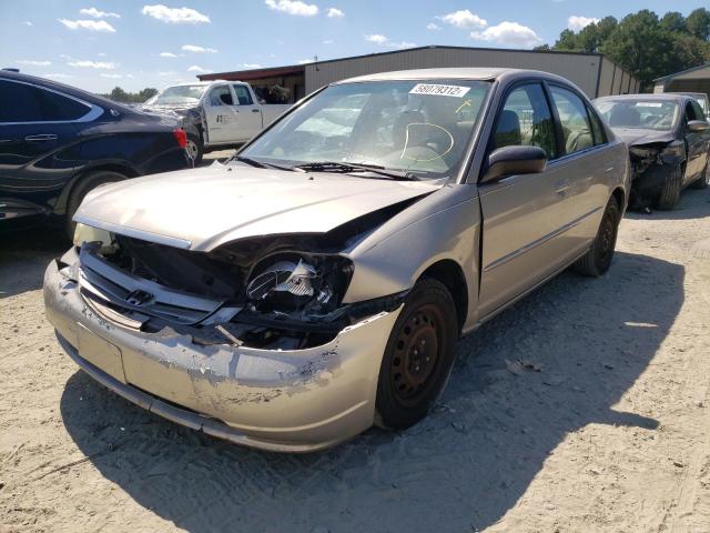 Photo 2 from auction – 2002 HONDA CIVIC LX with VIN 2HGES16622H526518