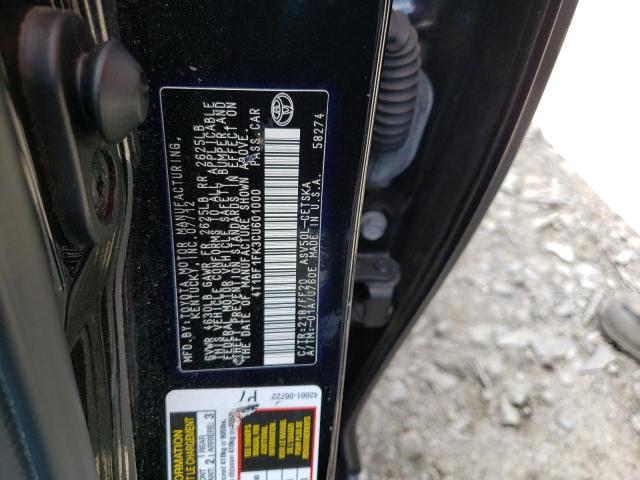 Photo 10 from auction – 2012 TOYOTA CAMRY BASE with VIN 4T1BF1FK3CU601000