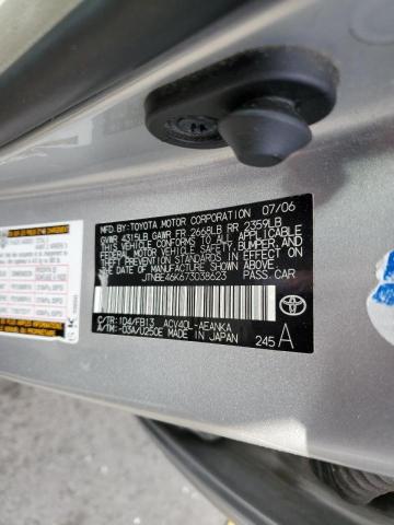 Photo 10 from auction – 2007 TOYOTA CAMRY CE with VIN JTNBE46K673038623