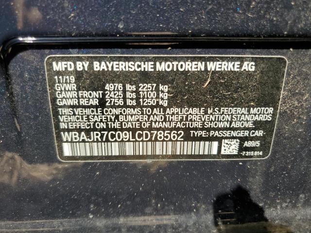 Photo 10 from auction – 2020 BMW 530 XI with VIN WBAJR7C09LCD78562