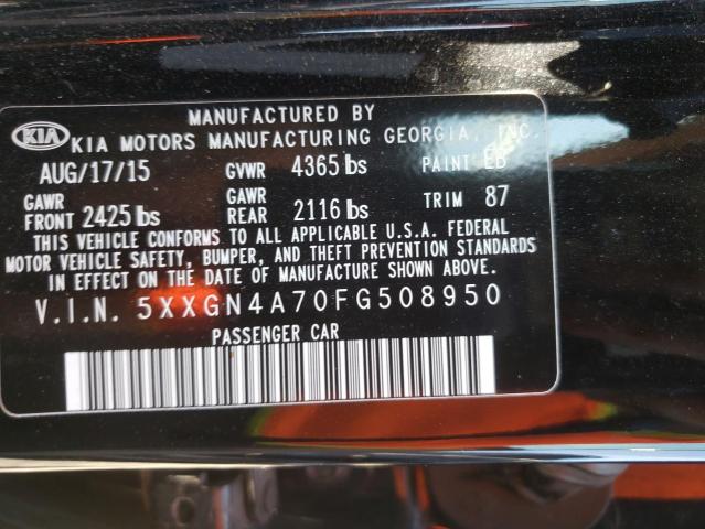Photo 10 from auction – 2015 KIA OPTIMA EX with VIN 5XXGN4A70FG508950