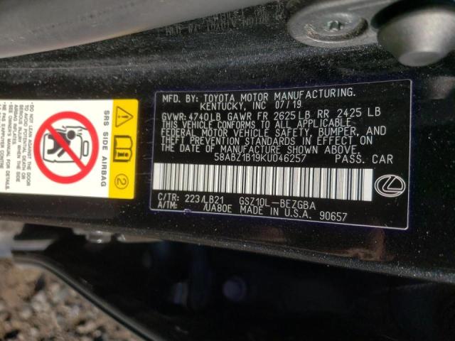 Photo 10 from auction – 2019 LEXUS ES 350 with VIN 58ABZ1B19KU046257