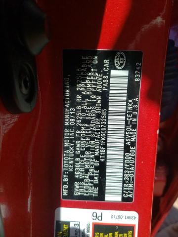Photo 10 from auction – 2014 TOYOTA CAMRY L with VIN 4T1BF1FK6EU732585