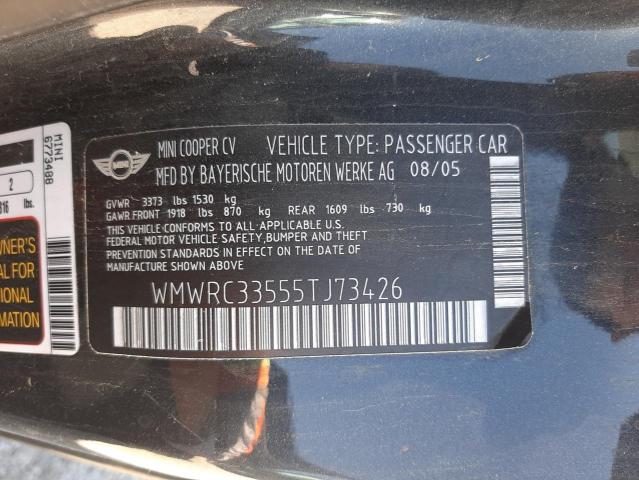 Photo 10 from auction – 2005 MINI COOPER with VIN WMWRC33555TJ73426