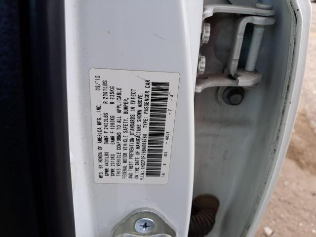 Photo 10 from auction – 2011 HONDA ACCORD EX with VIN 1HGCP2F78BA009780