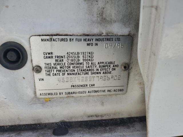 Photo 10 from auction – 1996 SUBARU LEGACY BRI with VIN 4S3BK4258T7936902
