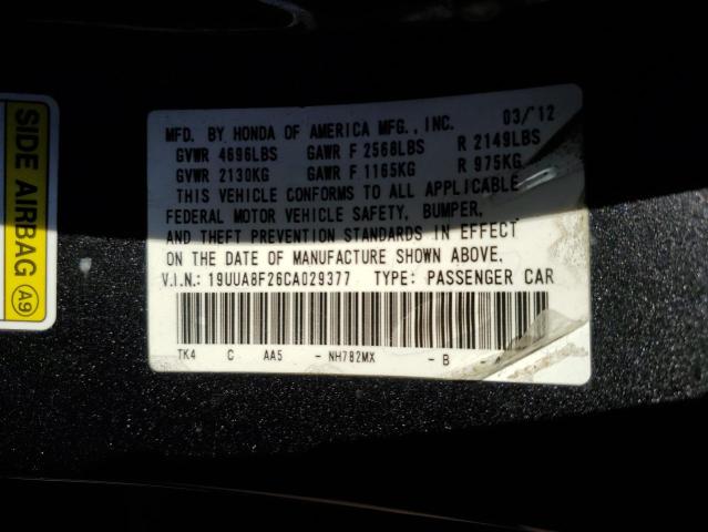 Photo 10 from auction – 2012 ACURA TL with VIN 19UUA8F26CA029377