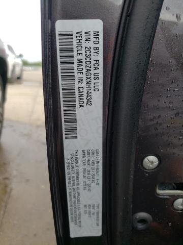 Photo 10 from auction – 2022 DODGE CHALLENGER with VIN 2C3CDZAGXNH144342