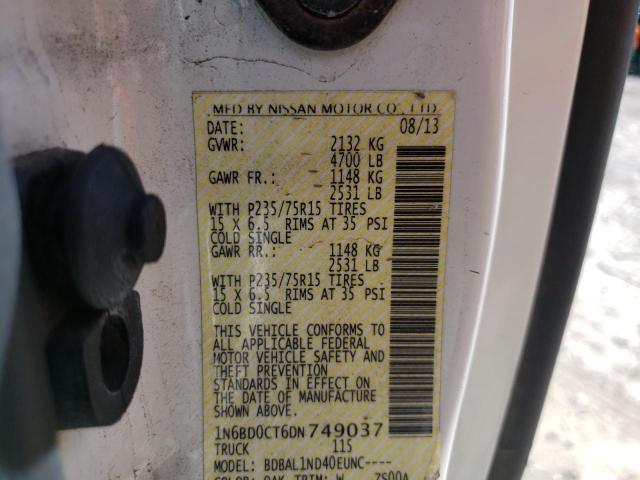 Photo 10 from auction – 2013 NISSAN FRONTIER S with VIN 1N6BD0CT6DN749037