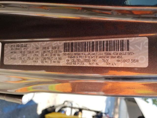 Photo 10 from auction – 2020 JEEP GLADIATOR with VIN 1C6JJTBG1LL155583