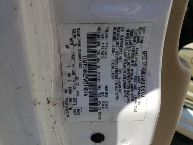 Photo 10 from auction – 2007 FORD FOCUS ZX4 with VIN 1FAFP34N27W214076