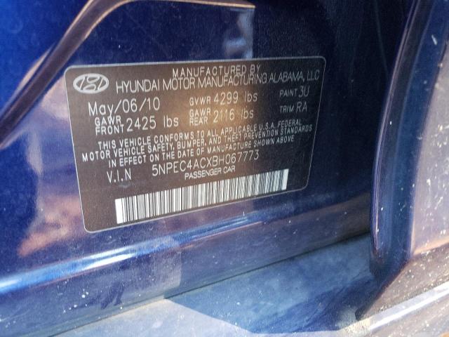 Photo 10 from auction – 2011 HYUNDAI SONATA SE with VIN 5NPEC4ACXBH067773
