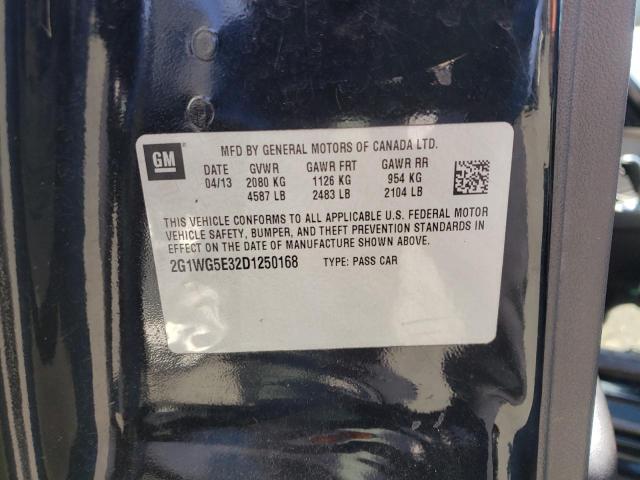 Photo 10 from auction – 2013 CHEVROLET IMPALA LT with VIN 2G1WG5E32D1250168