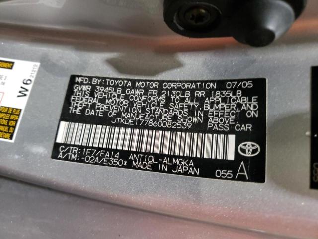 Photo 10 from auction – 2006 TOYOTA SCION TC with VIN JTKDE177860082539