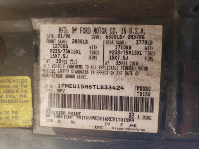 Photo 10 from auction – 1996 FORD BRONCO U10 with VIN 1FMEU15H6TLB33424