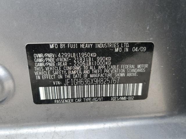 Photo 10 from auction – 2009 SUBARU IMPREZA OU with VIN JF1GH636X9H825767