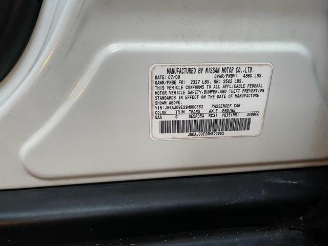 Photo 10 from auction – 2009 INFINITI EX35 BASE with VIN JNKAJ09E29M900662