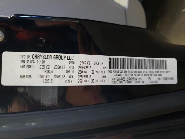 Photo 10 from auction – 2010 CHRYSLER TOWN & COU with VIN 2A4RR5D12AR479584