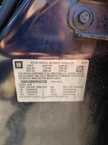 Photo 10 from auction – 2015 GMC TERRAIN SL with VIN 2GKFLWEK9F6397226