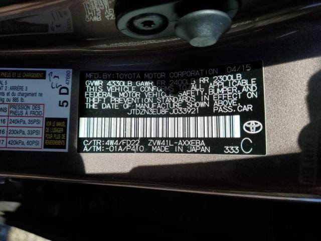 Photo 10 from auction – 2015 TOYOTA PRIUS V with VIN JTDZN3EU8FJ033921