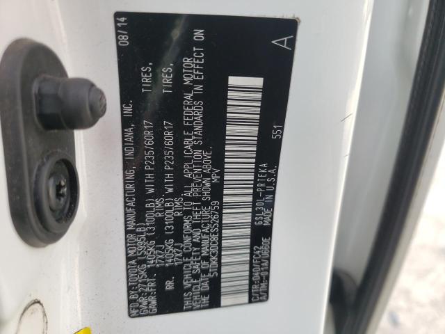 Photo 10 from auction – 2014 TOYOTA SIENNA LE with VIN 5TDKK3DC8ES526759