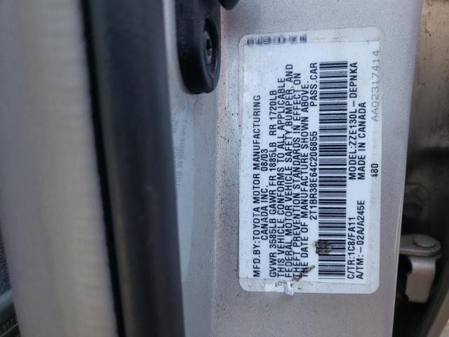 Photo 10 from auction – 2004 TOYOTA COROLLA CE with VIN 2T1BR38E64C206855