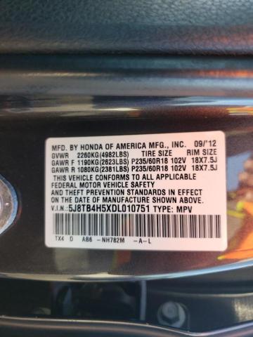 Photo 10 from auction – 2013 ACURA RDX TECHNO with VIN 5J8TB4H5XDL010751