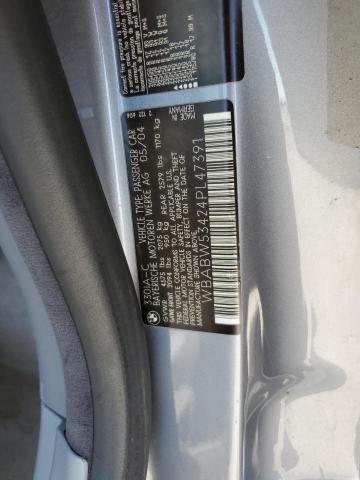 Photo 10 from auction – 2004 BMW 330 CI with VIN WBABW53424PL47391