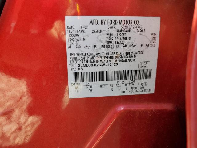 Photo 10 from auction – 2010 LINCOLN MKX with VIN 2LMDJ8JC1ABJ12120