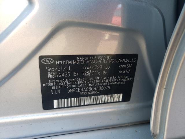 Photo 10 from auction – 2012 HYUNDAI SONATA GLS with VIN 5NPEB4AC8CH380079