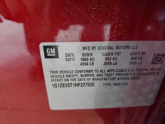 Photo 10 from auction – 2017 CHEVROLET MALIBU LT with VIN 1G1ZE5ST1HF227826