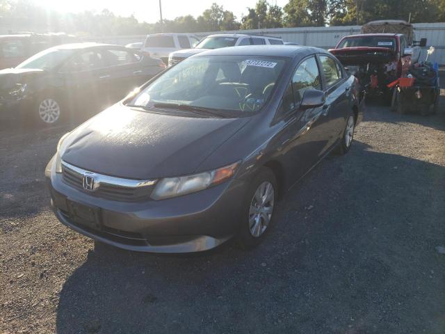 Photo 2 from auction – 2012 HONDA CIVIC LX with VIN 2HGFB2E50CH563779