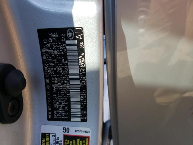 Photo 10 from auction – 2019 TOYOTA COROLLA L with VIN 2T1BURHEXKC156816