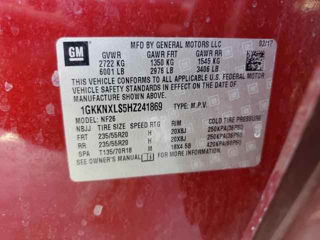 Photo 10 from auction – 2017 GMC ACADIA DEN with VIN 1GKKNXLS5HZ241869