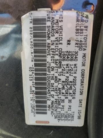 Photo 10 from auction – 1999 LEXUS RX 300 with VIN JT6HF10U0X0045712