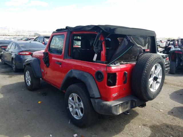 Photo 3 from auction – 2020 JEEP WRANGLER S with VIN 1C4GJXAG0LW236830