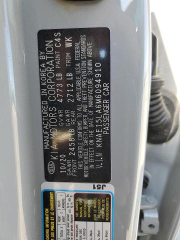 Photo 10 from auction – 2021 KIA STINGER with VIN KNAE15LA6M6094910