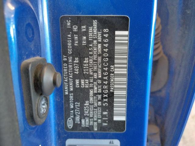 Photo 10 from auction – 2012 KIA OPTIMA SX with VIN 5XXGR4A64CG044648