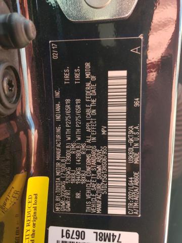 Photo 10 from auction – 2017 TOYOTA SEQUOIA SR with VIN 5TDZY5G13HS067955