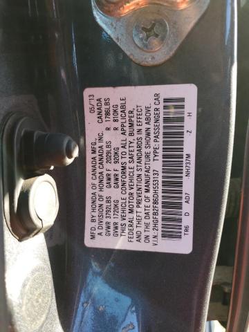Photo 10 from auction – 2013 HONDA CIVIC EX with VIN 2HGFB2F86DH553137